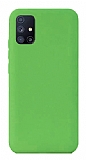 Eiroo Lansman Samsung Galaxy M51 Yeşil Silikon Kılıf