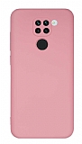 Eiroo Lansman Xiaomi Redmi Note 9 Kamera Korumal Pembe Silikon Klf