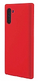 Eiroo Lansman Samsung Galaxy Note 10 Kırmızı Silikon Kılıf