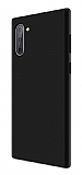 Eiroo Lansman Samsung Galaxy Note 10 Siyah Silikon Kılıf
