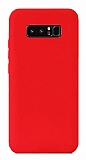 Eiroo Lansman Samsung Galaxy Note 8 Krmz Silikon Klf