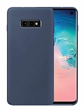 Eiroo Lansman Samsung Galaxy S10e Lacivert Silikon Kılıf