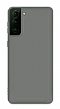 Eiroo Lansman Samsung Galaxy S21 Gri Silikon Kılıf