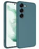 Eiroo Lansman Samsung Galaxy S23 Plus Kamera Korumalı Yeşil Silikon Kılıf