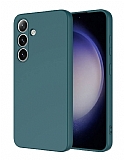 Eiroo Lansman Samsung Galaxy S24 Plus Yeşil Silikon Kılıf
