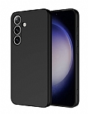 Eiroo Lansman Samsung Galaxy S24 Siyah Silikon Kılıf