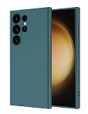Eiroo Lansman Samsung Galaxy S24 Ultra Yeşil Silikon Kılıf
