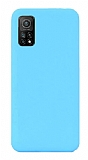 Eiroo Lansman Xiaomi Mi 10T Pro Mavi Silikon Klf