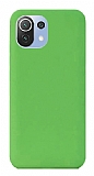 Eiroo Lansman Xiaomi 11 Lite 5G NE Yeşil Silikon Kılıf