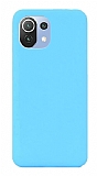Eiroo Lansman Xiaomi 11 Lite 5G NE Mavi Silikon Kılıf