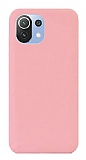Eiroo Lansman Xiaomi 11 Lite 5G NE Pembe Silikon Klf