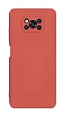 Eiroo Lansman Xiaomi Poco X3 / Poco X3 Pro Kamera Korumal Pembe Silikon Klf