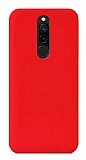 Eiroo Lansman Xiaomi Redmi 8 Krmz Silikon Klf