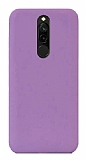 Eiroo Lansman Xiaomi Redmi 8 Mor Silikon Klf