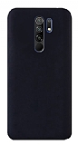 Eiroo Lansman Xiaomi Redmi 9 Siyah Silikon Klf