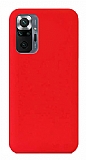 Eiroo Lansman Xiaomi Redmi Note 10 Pro Krmz Silikon Klf