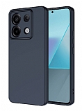 Eiroo Lansman Xiaomi Redmi Note 13 Pro 5G Siyah Silikon Klf