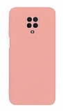Eiroo Lansman Xiaomi Redmi Note 9S Kamera Korumal Pembe Silikon Klf