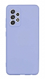 Eiroo Lansman Samsung Galaxy A52 / A52 5G Kamera Korumal Lila Silikon Klf