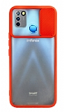 Eiroo Lens Series Infinix Smart 5 Kırmızı Silikon Kılıf