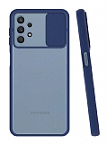 Eiroo Lens Series Samsung Galaxy A32 4G Lacivert Silikon Kılıf