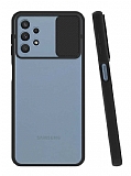 Eiroo Lens Series Samsung Galaxy A32 4G Siyah Silikon Kılıf