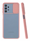 Eiroo Lens Series Samsung Galaxy A32 4G Pembe Silikon Kılıf