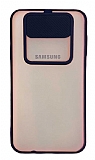 Eiroo Lens Series Samsung Galaxy J7 Lacivert Silikon Klf