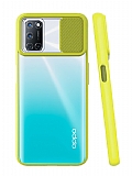 Eiroo Lens Series Oppo A72 Sarı Silikon Kılıf