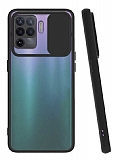 Eiroo Lens Series Oppo Reno 5 Lite Siyah Silikon Kılıf