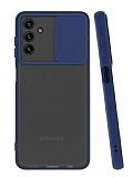 Eiroo Lens Series Samsung Galaxy A04s Lacivert Silikon Kılıf