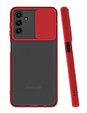 Eiroo Lens Series Samsung Galaxy A04s Kırmızı Silikon Kılıf