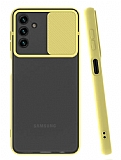 Eiroo Lens Series Samsung Galaxy A04s Sarı Silikon Kılıf