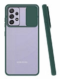Eiroo Lens Series Samsung Galaxy A52s 5G Yeşil Silikon Kılıf