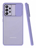 Eiroo Lens Series Samsung Galaxy A52s 5G Mor Silikon Kılıf