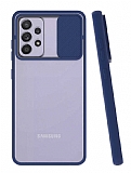 Eiroo Lens Series Samsung Galaxy A52s 5G Lacivert Silikon Kılıf