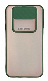 Eiroo Lens Series Samsung Galaxy J7 Yeşil Silikon Kılıf