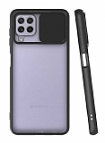 Eiroo Lens Series Samsung Galaxy M22 Siyah Silikon Kılıf