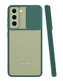 Eiroo Lens Series Samsung Galaxy S22 Plus 5G Yeşil Silikon Kılıf
