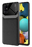 Eiroo Harbor Samsung Galaxy A51 Siyah Silikon Klf