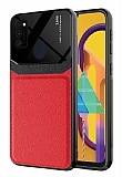 Eiroo Harbor Samsung Galaxy M21 Kırmızı Silikon Kılıf