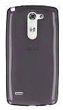 LG G3 Stylus Ultra İnce Şeffaf Siyah Silikon Kılıf