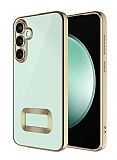 Eiroo Luxury Clear Samsung Galaxy A05s Kamera Korumalı Gold Silikon Kılıf