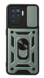 Eiroo Magnet Lens Oppo Reno 5 Lite Ultra Koruma Yeşil Kılıf