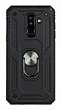 Eiroo Magnet Ring Samsung Galaxy J8 Ultra Koruma Siyah Kılıf