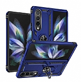 Eiroo Magnet Ring Samsung Galaxy Z Fold4 Ultra Koruma Lacivert Klf