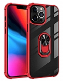 Eiroo Magnetics iPhone 13 Pro Max Ultra Koruma Kırmızı Kılıf