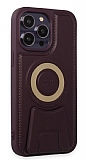 Eiroo Magneticsafe iPhone 14 Pro Standl Mor Rubber Klf