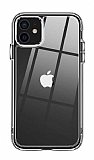 Eiroo Metal Serisi iPhone 11 Silikon Kenarlı Şeffaf Rubber Kılıf