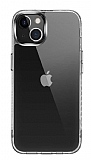 Eiroo Metal Serisi iPhone 13 Silikon Kenarlı Şeffaf Rubber Kılıf